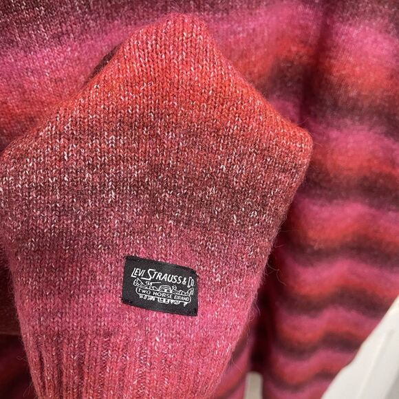 NWT Levis MENS SIZE XXL BATTERY WOOL-BLEND POPPY STRIPE SWEATER MSRP $98 - Picture 8 of 10